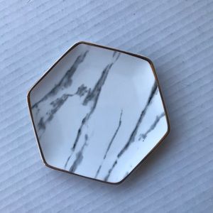 Pier 1 Marble Small Trinket Dish NEW